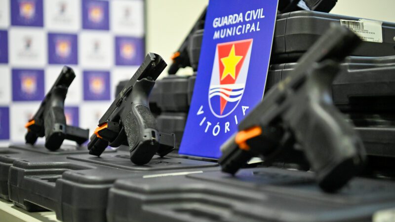 Mais 30 guardas Civis Municipais de Vitória estarão armados nas ruas da capital