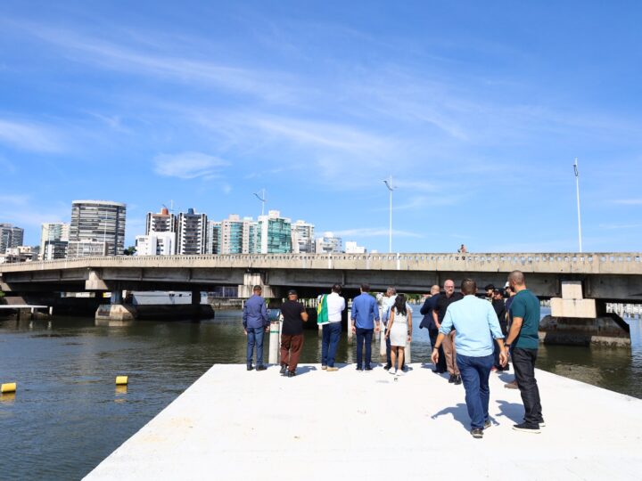Canal de Camburi: obras do maior investimento em turismo do ES avançam e recebem visita técnica de Pazolini e representantes do setor produtivo