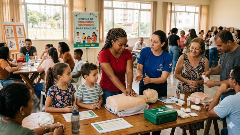 Projeto quer ensinar primeiros socorros para famílias e evitar acidentes com crianças