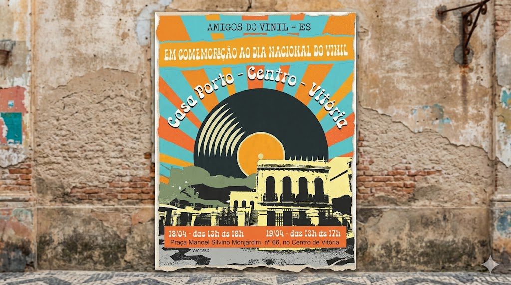 Feira do Vinil transforma sons em histórias e convida Vitória a girar no ritmo da memória