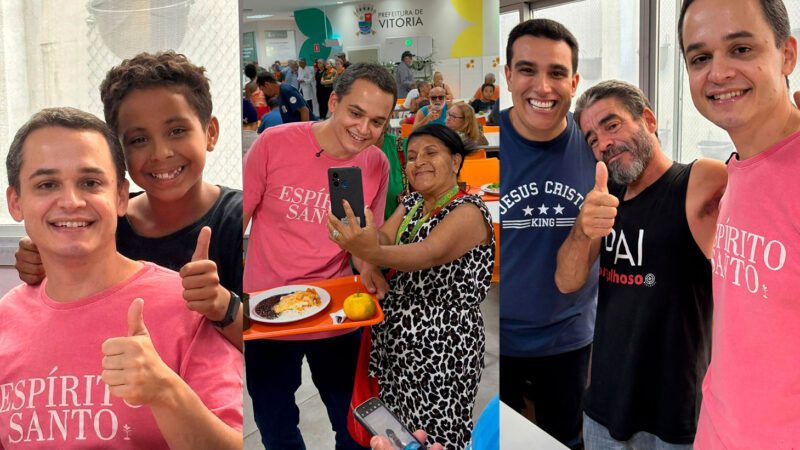 No dia do aniversário, Lorenzo Pazolini escolhe almoço no Restaurante Popular de Vitória