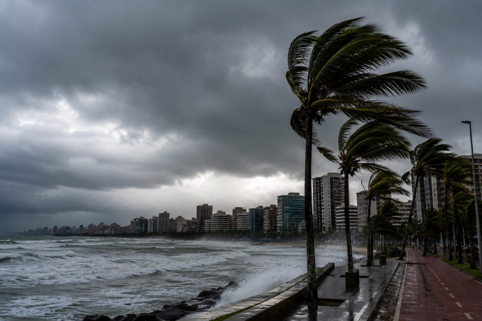 Frente fria coloca 23 cidades do Espírito Santo em alerta para ventania