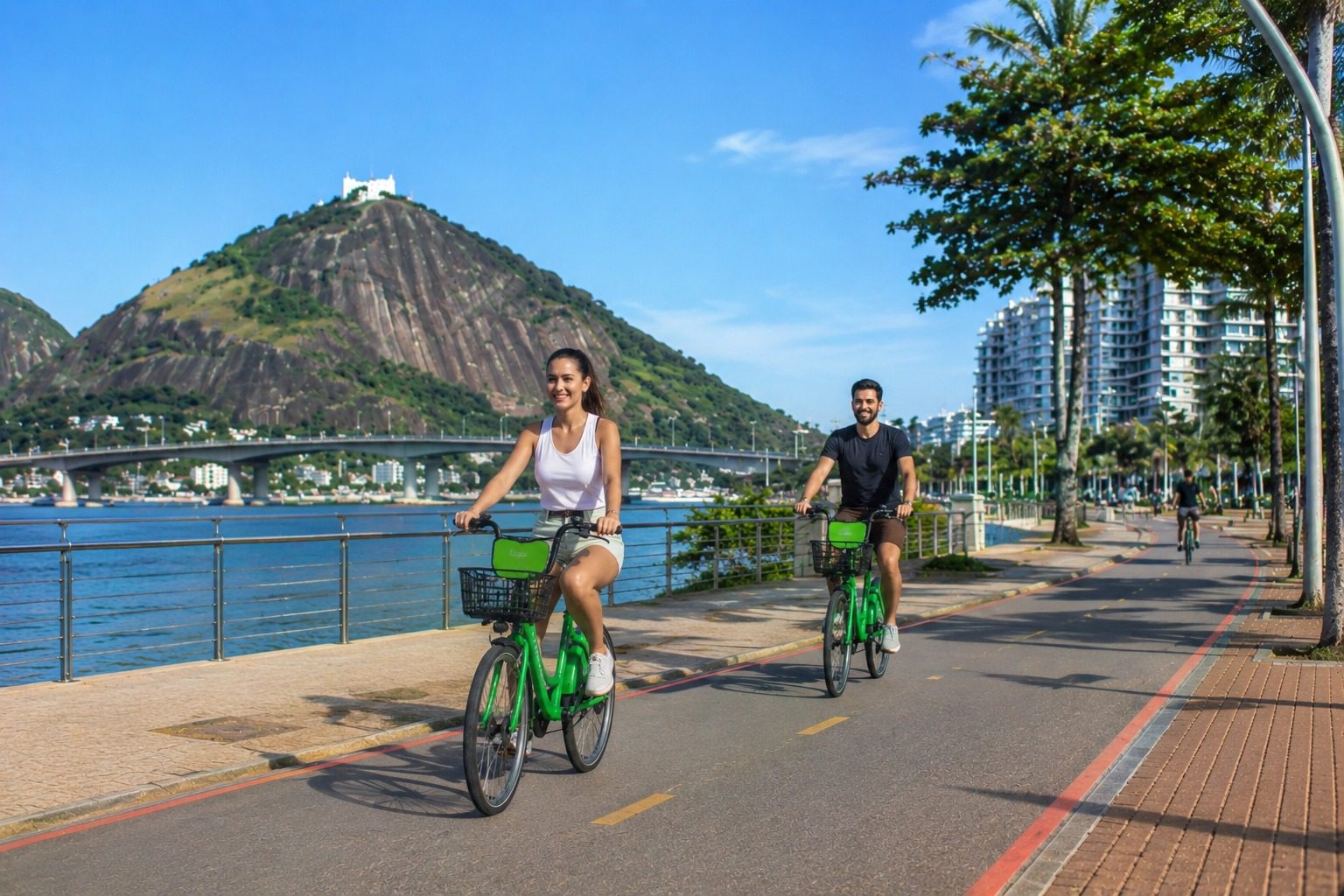 Vitória incentiva mobilidade sustentável com bicicletas compartilhadas gratuitas