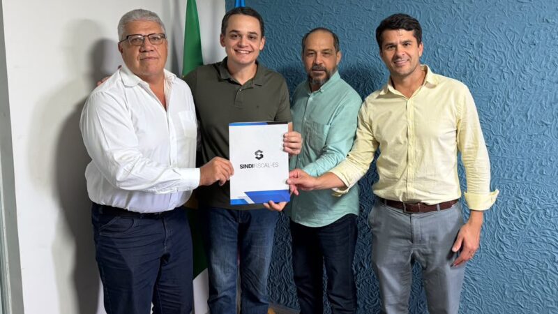 Pazolini dialoga com Sindifiscal-ES sobre valorização do Fisco e fortalecimento da Administração Tributária estadual