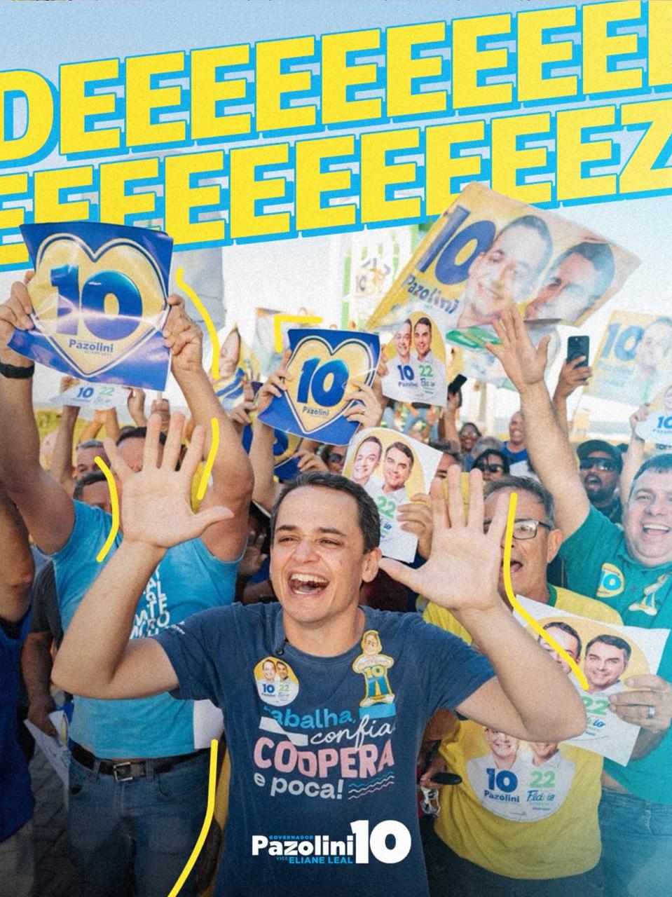 Pazolini amplia distância do adversário e soma 55,29% dos votos válidos, aponta Quaest