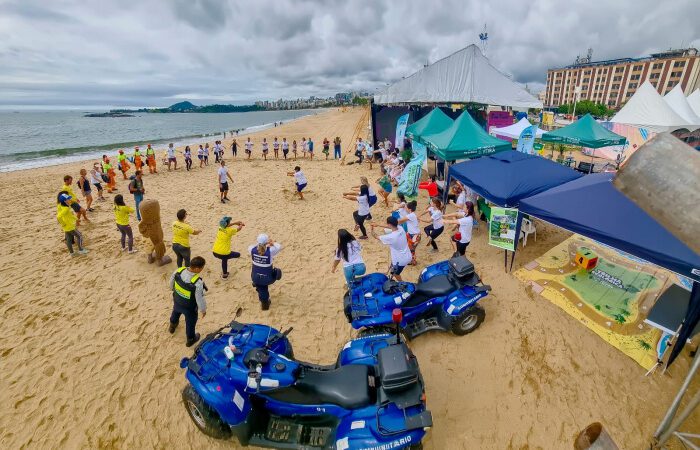 Último final de semana com diversas atividades na praia de Camburi