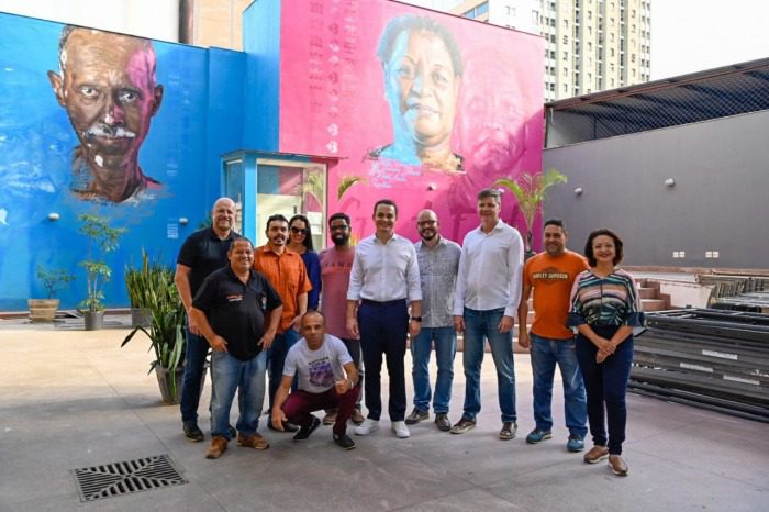 Pazolini visita obras de restauro do Mucane no Centro de Vitória