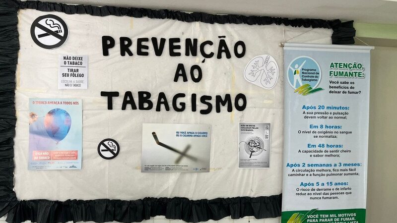 Unidade de Saúde realiza iniciativas de prevenção ao tabagismo