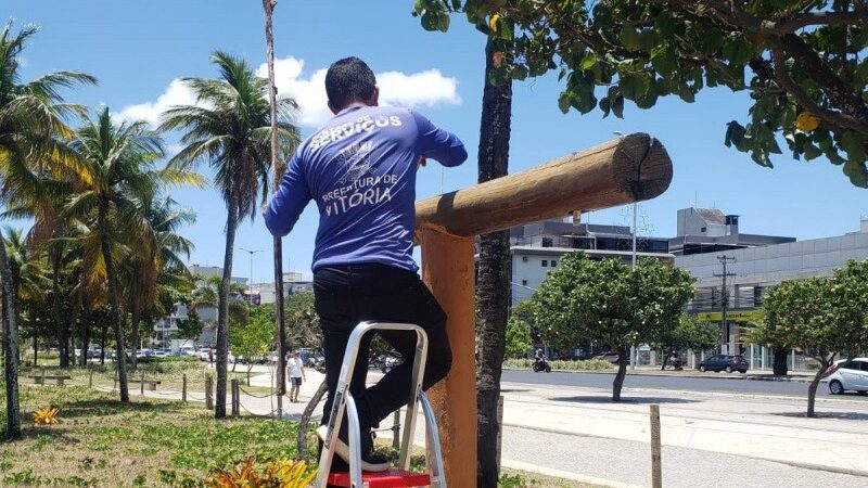 Manutenção Periódica nos Chuveiros das Praias de Vitória no Verão