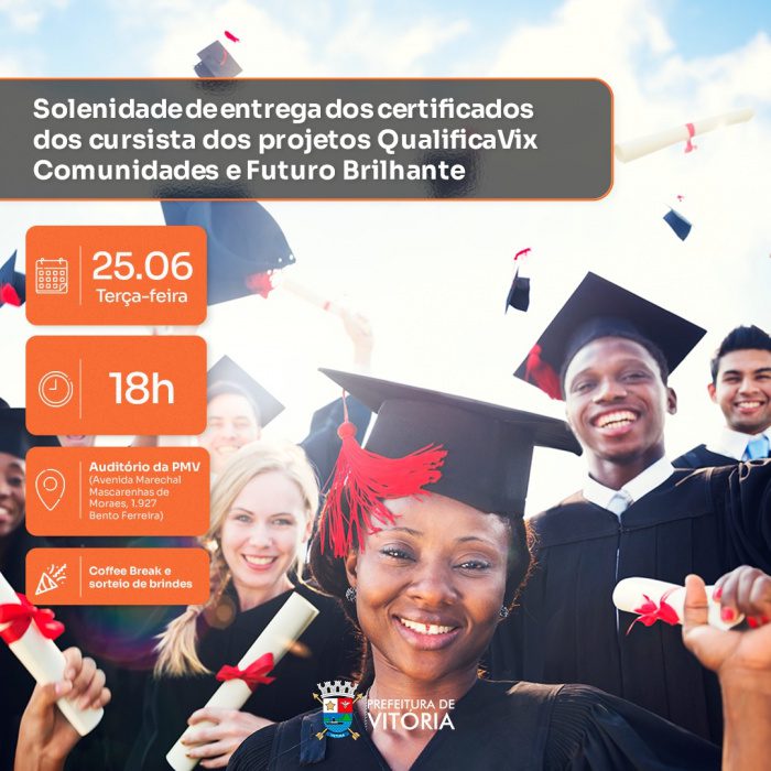 Profissionais: alunos do QualificaVIx e Futuro Brilhante receberão certificados