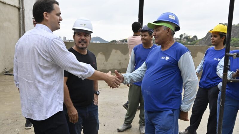 Pazolini visita obras da EMEF Paulo Roberto,em São Benedito, que está com 90% das obras concluídas e será inaugurada em fevereiro