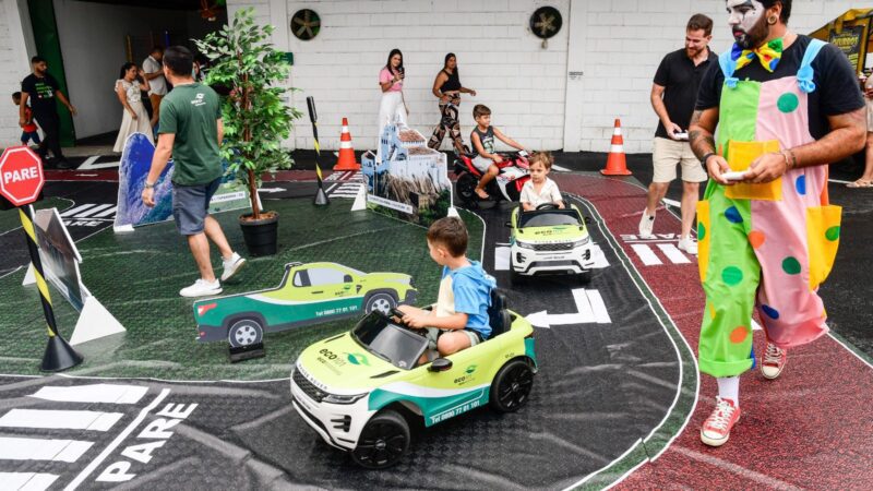 Eco 101 leva simulador de impacto e minipista para crianças para Camburi neste domingo (12)